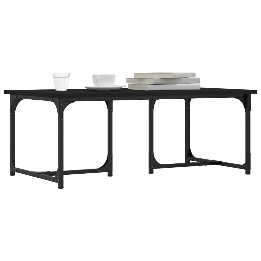 Coffee Table, Black, 90x50x35 Cm, Wood-based Material