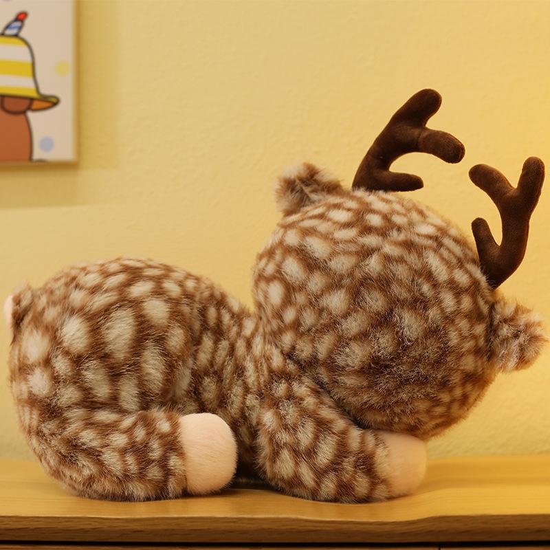 Elk doll sika deer doll rag pillow holiday gift deer plush toy