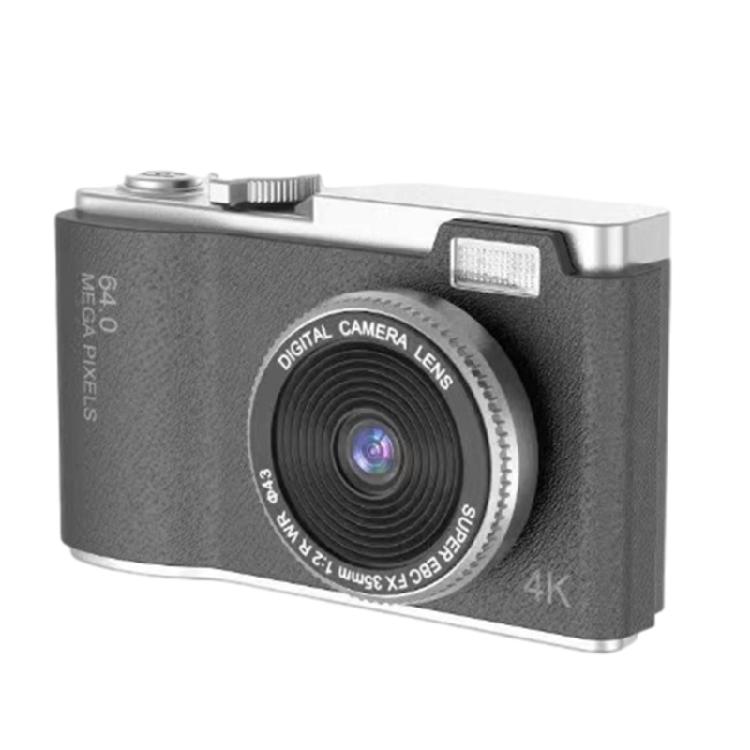 

Цифрова камера 4K 64MP Цифрова камера для дітей Камера наведи та знімай Портативна камера для підлітків Студентів Хлопчиків Дівчат чорний