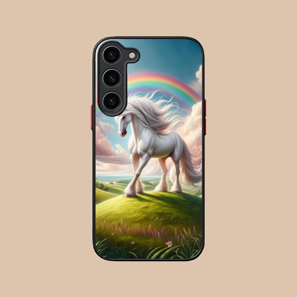 Fantasy Unicorn Mobile Phone Case for Samsung Galaxy S25 S24 S23 S22 S21 Plus FE Ultra Colorful Silicone Cover Cellphones Luxury