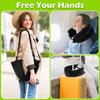 2PCS Fillable Travel Pillows with Rope U Shaped Neck Support Rest Portable Clothing Luggage Storage Pillow for Airplane