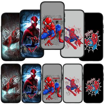 For Samsung Galaxy S24 S23 iPhone 16 15 14 Xiaomi Redmi Note 13 12 11 10 Plus 9 Pro Max X XR Phone Case Marvel Spider Man Spiderman OPPO Huawei Cover