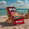 Dog Man Fashion Beach Towel: Ideal for Summer Adventures Soft, absorbent and quick drying suitable for swimming and bathing