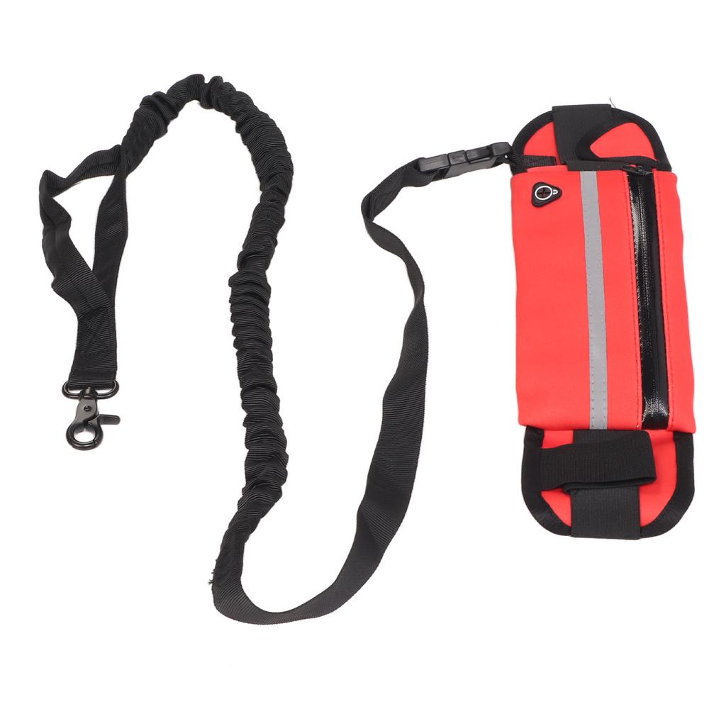 Dog Running Leash Belt Bag Hands Free Reflective Elastic Flexible Waist Dog Running Leash for