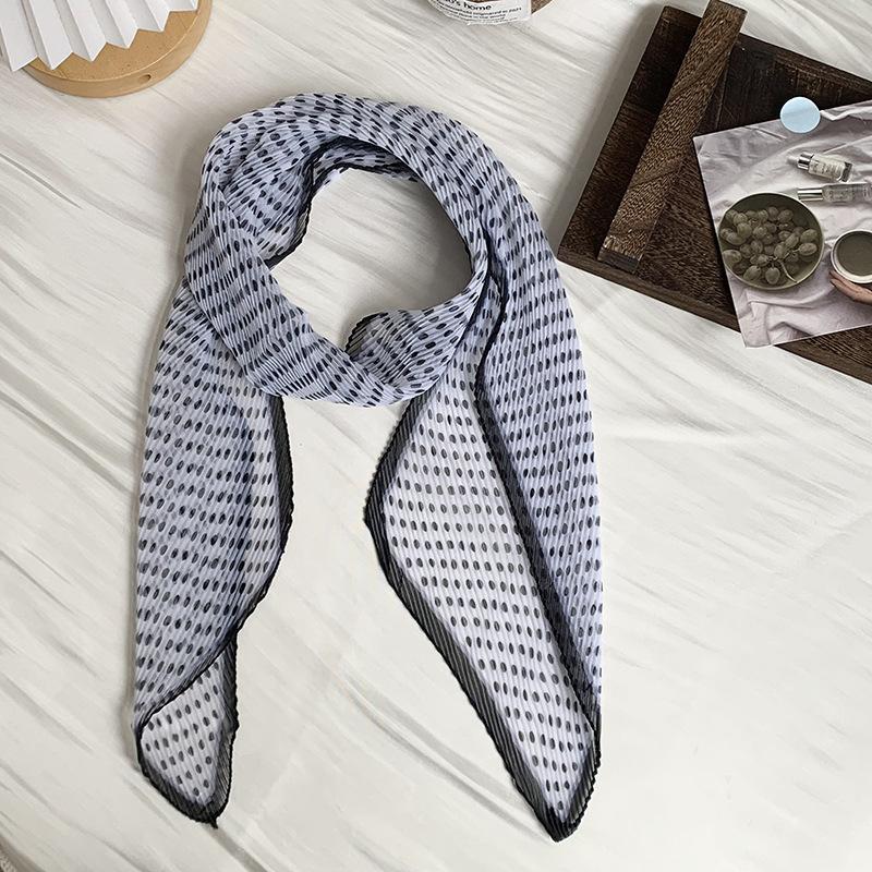 

Silk scarf long strip high-end spring and summer versatile bag head silk scarf scarf headband silk scarf tied hair decorative belt