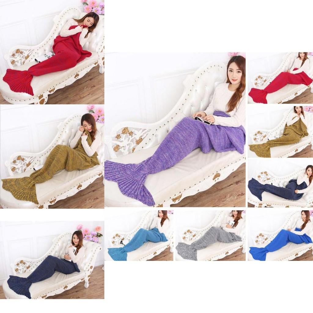 Decke mit Meerjungfrauenmuster im Vintage-Design zur Heimdekoration