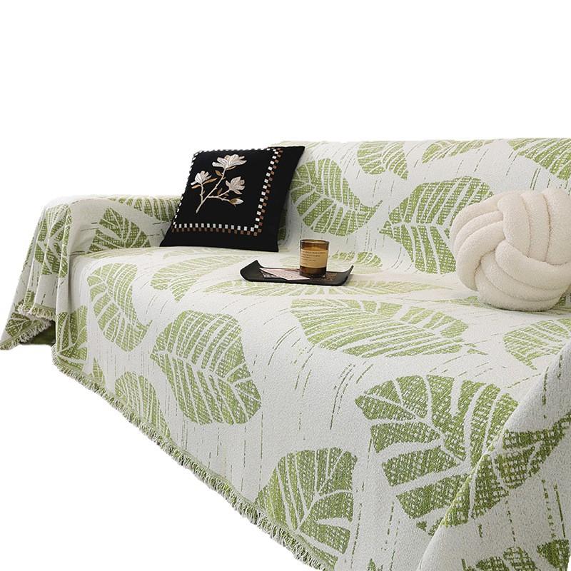 2025 new pastoral sofa cushion Chenier skin-friendly one-piece seat cushion four-season universal sofa cover