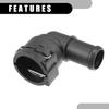 Upper Radiator Coolant Hose Connector Pipe No.1K0122291H - Car Interior Heater Hose Connector - for Volkswagen Passat 2012-2014 Plastic Black 1 Pc
