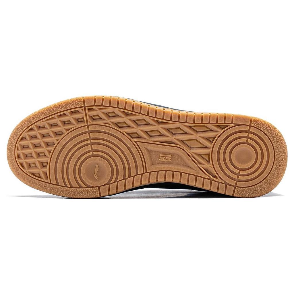Li Ning Star Candy Slip Resistant Abrasion Resistant Low top Skateboard Shoes Men's Black AGCT471-5