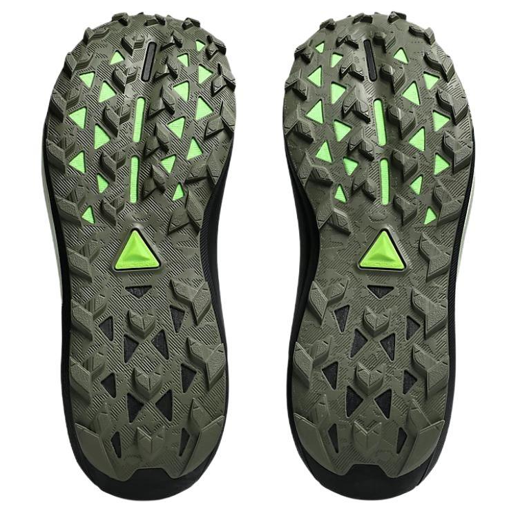 Asics GEL TRABUCO MT Cushioning Reflective Running Shoes Men's Green Black Sneakers 1011C085-300