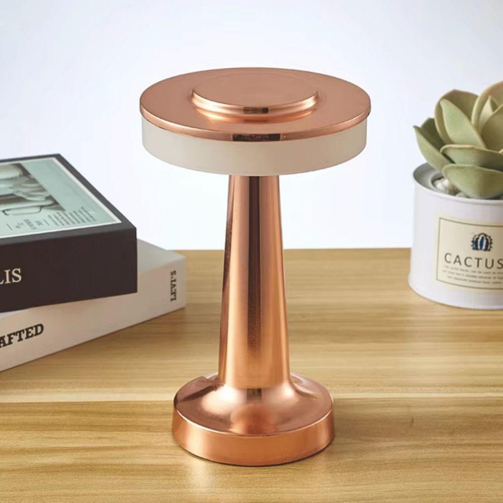 Cordless Rechargeable Desk Lamp Retro Desktop Night Light Wireless Reading Lamp  Bedroom Lighting