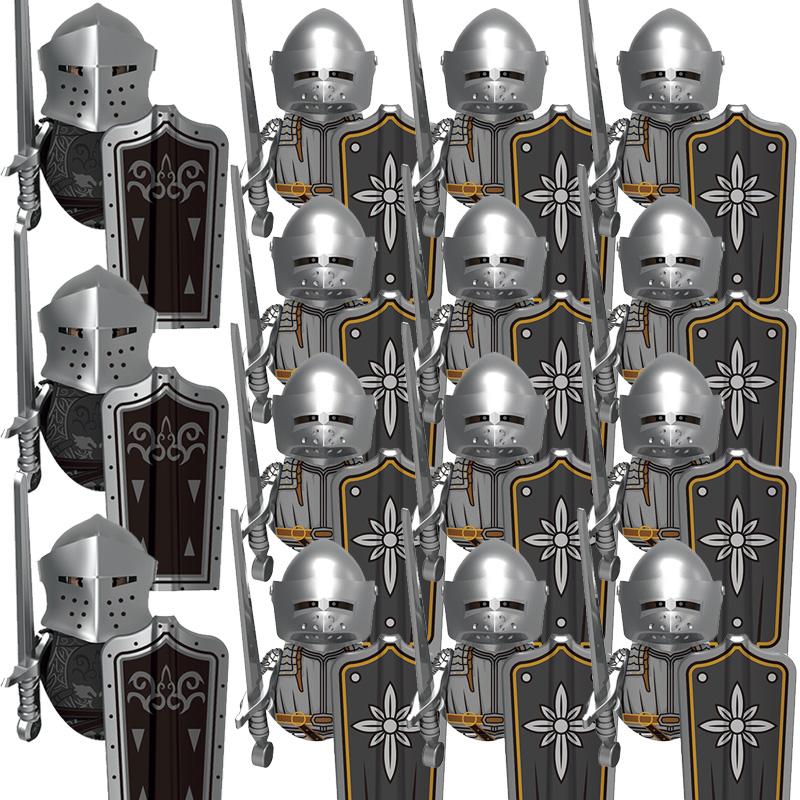 Kids Toys Medieval Military Figures Imperial Forbidden Army Knight Legion Ancient Soldier Suits Building Blocks Model Gifts