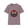 Unisex Softstyle Drum Graphic T-Shirt | Red Sunburst Design