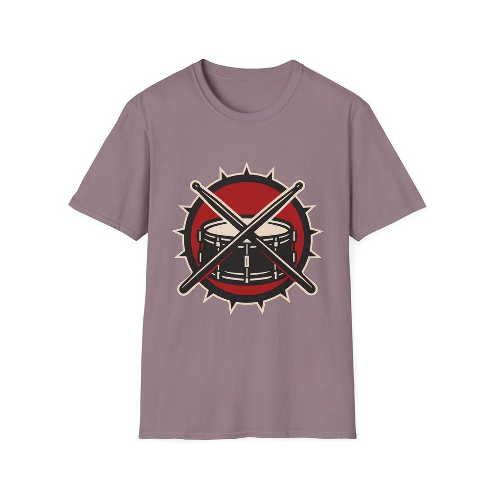 

Unisex Softstyle Drum Graphic T-Shirt | Red Sunburst Design 4XL