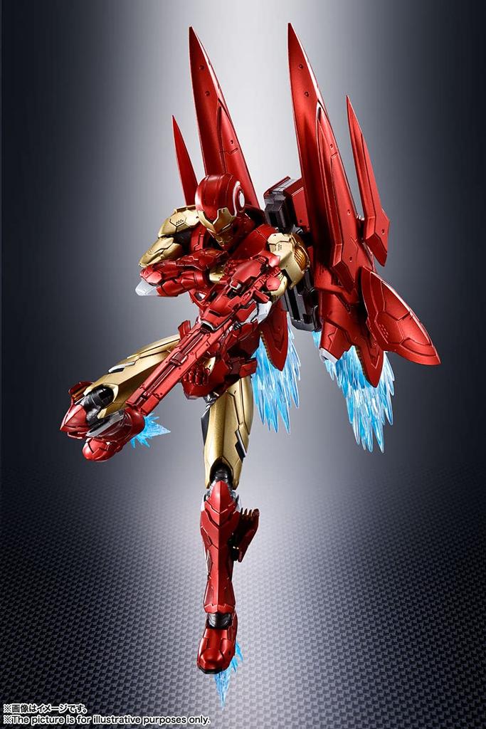 TAMASHII NATIONS Iron Man On 155mm Painted Movable Figure S.H.Figuarts (Tech Avengers) Approx. PVC&ABS&Diecast