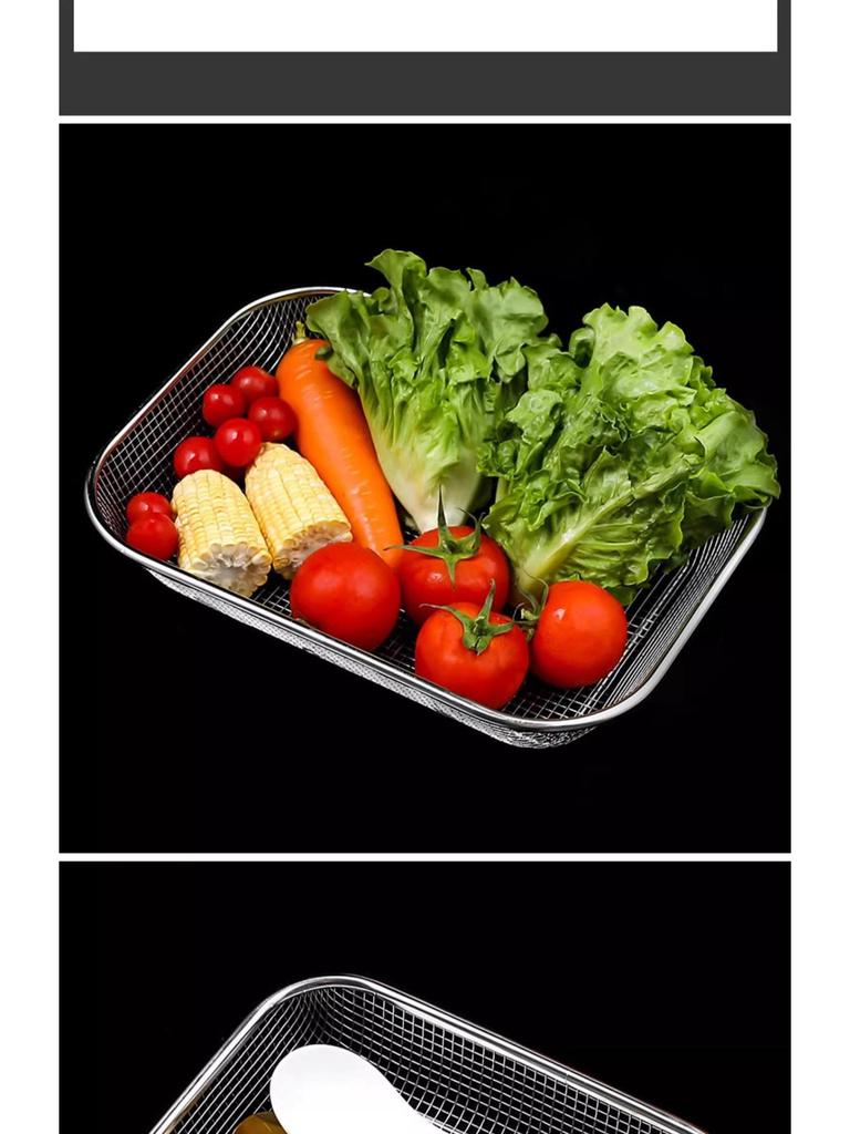 Stainless Steel Hanging Chopstick Holder & Draining Basket for Tableware