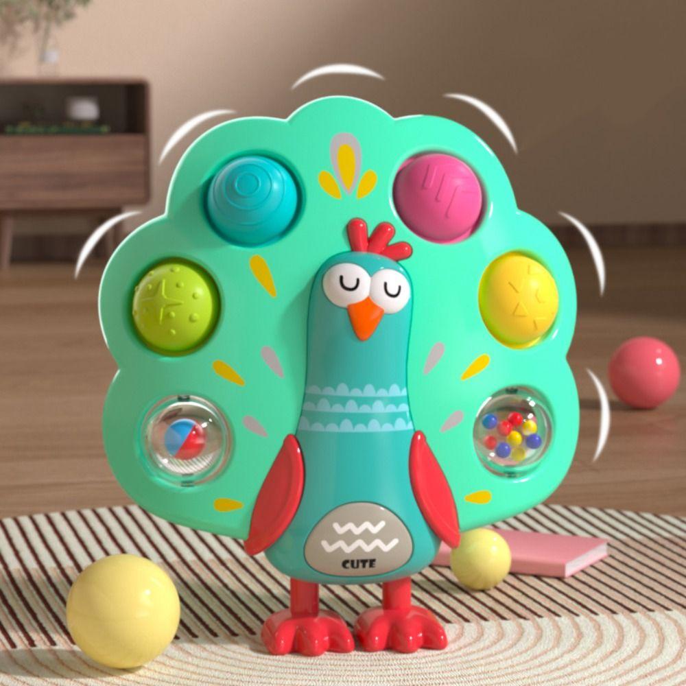 Finger Training Sensory Push Toy Button Play Toys Bird Shape Educational Toy  Babies Development