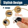53PCS 1/2 Inch 3/8 Inch Cable Clamps Stainless Steel Tape Clamps Insulated Hose Pipe Sturdy Wire Clamp for Automotive Industry