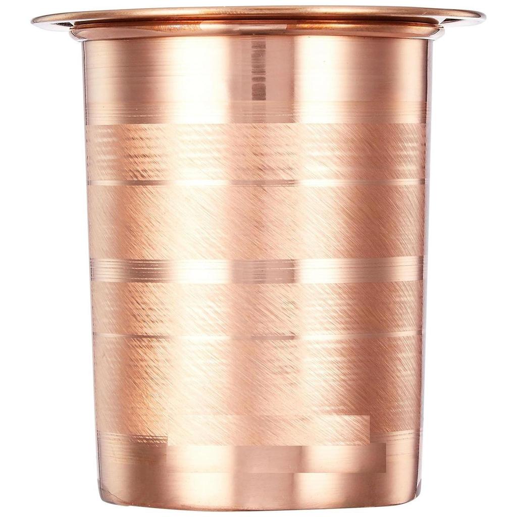 Měděný kelímek s víčkem, sada 2 kusů, 300 ml