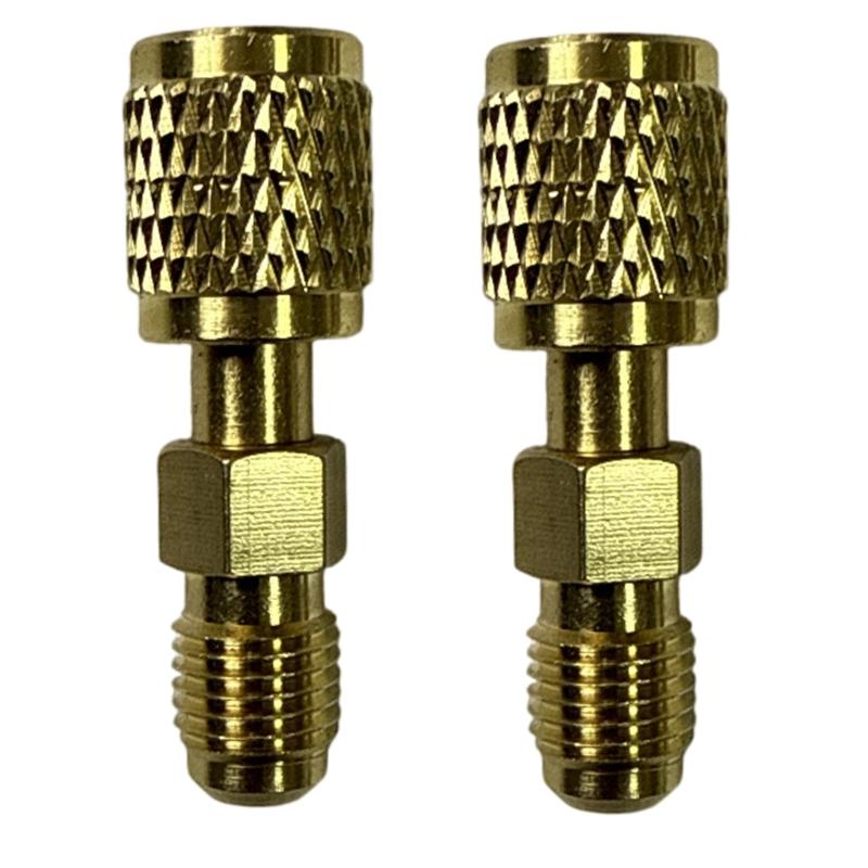 R410 Adapter Set Coupling Adapters Quick Connect Coupler Brass Cooling Systems Repair Tool for Refrigeration Service 1