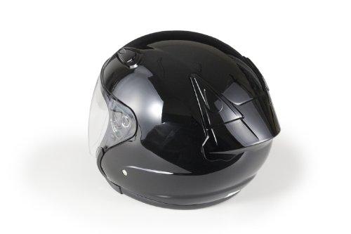 Bike Parts Center Jet Aeroform Motorcycle Helmet, Black, Size L (59cm-60cm) 7221