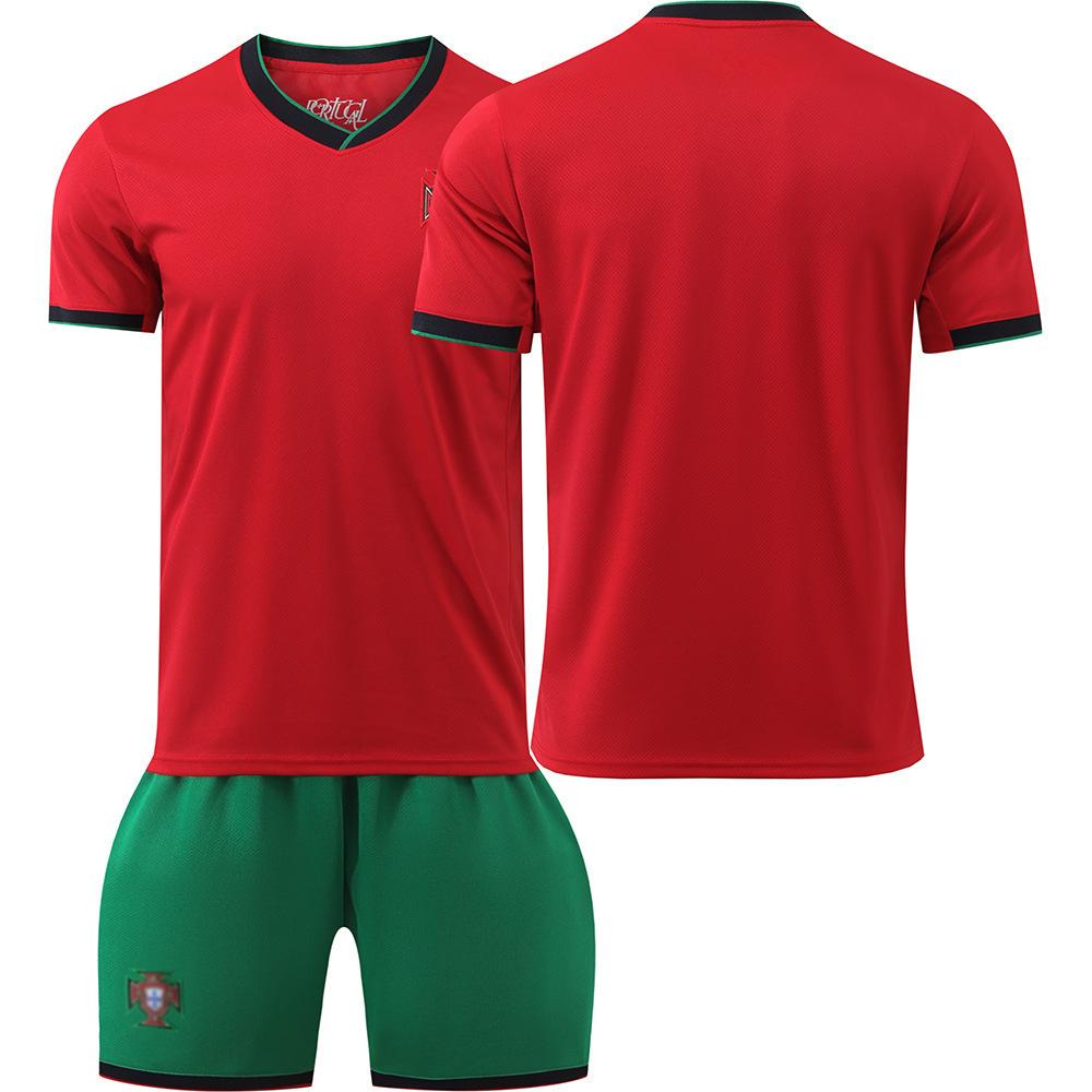 European Cup Portugal Home Football Jersey Set No. 4, Jersey No. 7, Training Jersey Summer 16