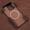 for Magsafe Case for iPhone 15 16 Pro Max Promax 16Pro 15Pro Retro Luxury Genuine PULL-UP Leather Back Cover