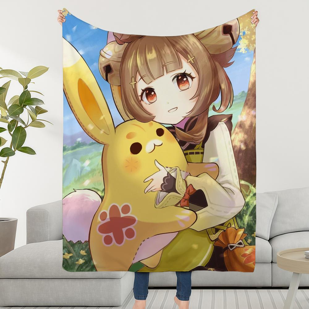 

Yaoyao Blanket Throw Super Cosy Plush Living Impact Room Sofa Couch Genshin Childish Birthday Gifts 30x40in