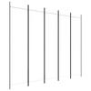 Vidaxl 5-Panel Room Divider, White, 250X200 Cm, Fabric