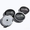 4 Stück Schwarz Silber OZ O.Z Racing Logo Emblem Auto Radnabenkappen 75MM 70MM Räder Nabenkappe Felge Nabenkappe Staubschutz Auto Zubehör