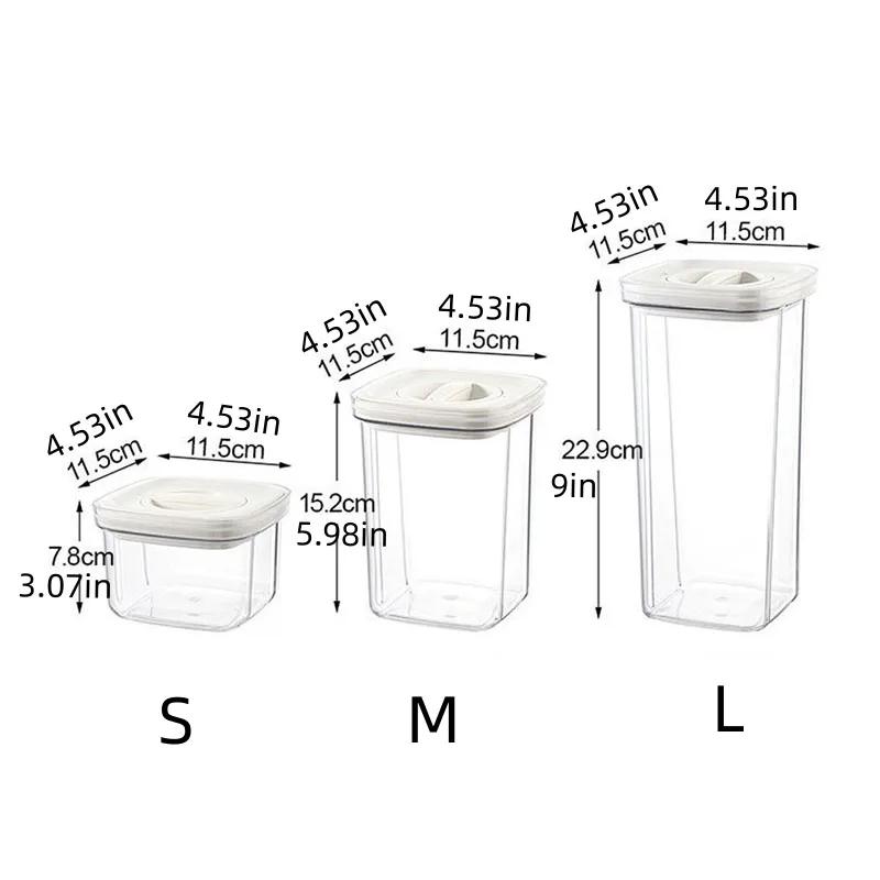 

Герметичные кухонные банки с запирающимися крышками - прозрачные штабелируемые контейнеры для закусок, кофе, сухих продуктов, набор для хранения свежих продуктов без бисфенола А S белый