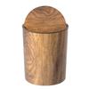 Imitation Wood Grain Trash Can Swing-Top Wastebasket Retro Small Garbage Dustbin for Household Bedroom Office Bathroom Kitchen