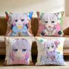 Miss Kobayashi's Dragon Maid Cushion Cover Home & Car Multi-Scene Pillow Cover - Reversible, Soft & Durable for Daily Use