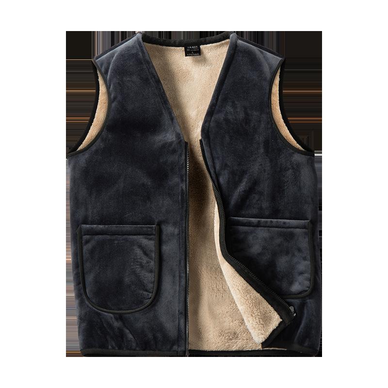 Summer Autumn Winter Plus Velvet Warm Clothes Mens Sleeveless Jacket Casual Coat Windproof Windbreaker Vest For Men Comfortable Personalized Clothes