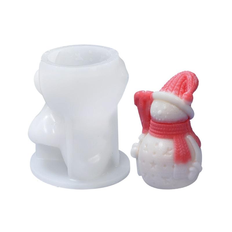 Luoye Christmas Tree 3D Candle Soap Mould DIY Candle Epoxy Mold Handmade Candles Aroma Wax Soap Molds for Decoration