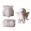 Christmas Candle Molds Silicone Silicone Resin Candle Mold Seasonal Holiday Epoxy Casting Home Decor Craft Moulds For Polymer