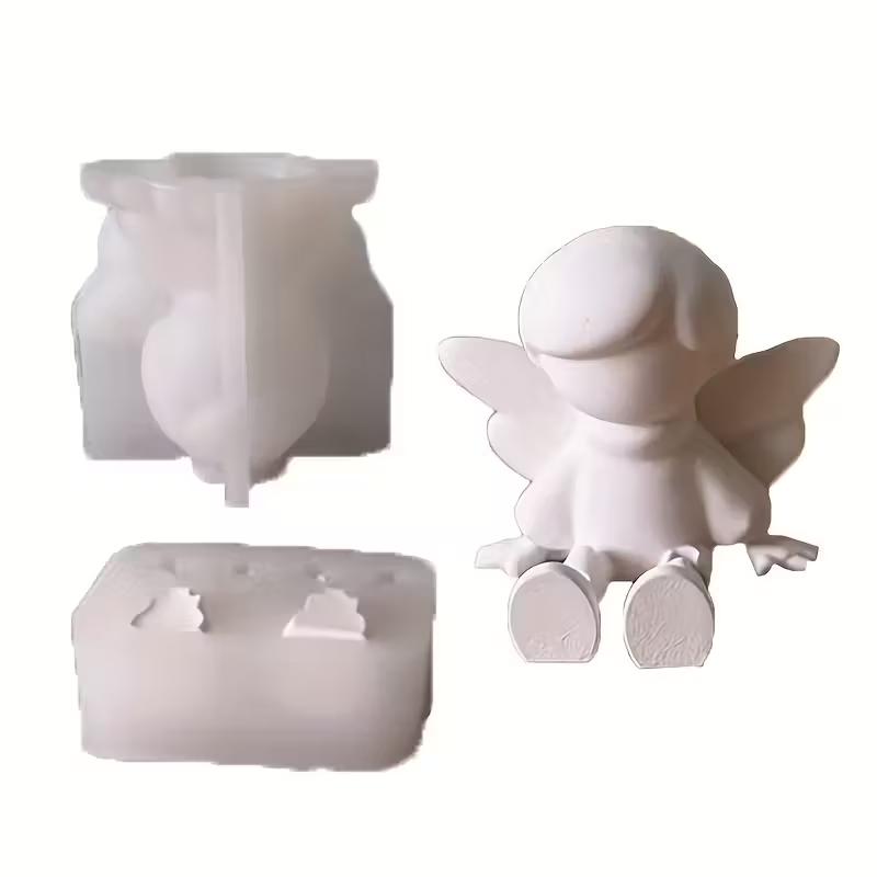Christmas Candle Molds Silicone Silicone Resin Candle Mold Seasonal Holiday Epoxy Casting Home Decor Craft Moulds For Polymer
