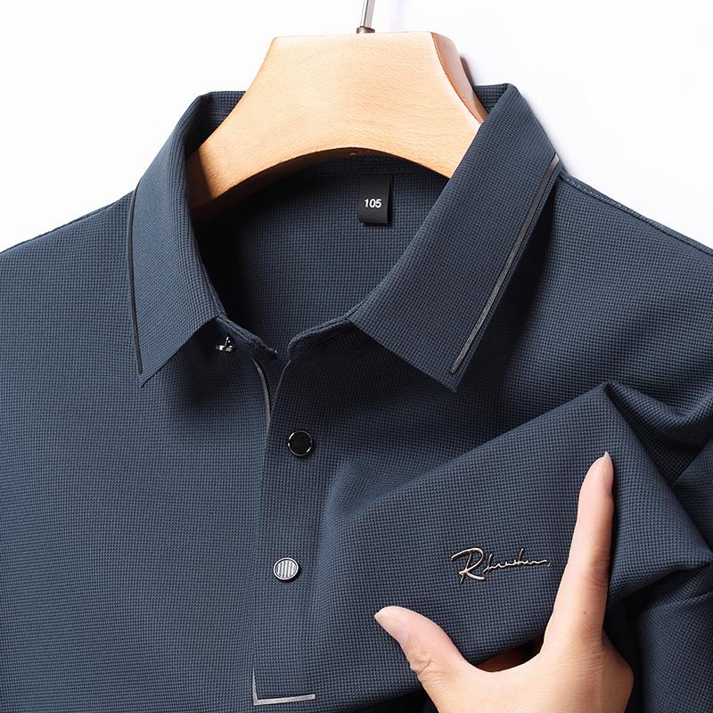 New Fashion Business Polo Shirt Casual Temperament Short Sleeve Cool T-shirt