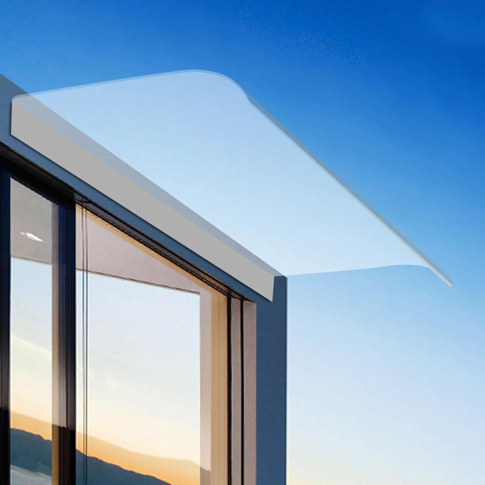 

Прочный козырек над входной дверью с покрытием 31,5*15,75 дюйма, изготовленный из высококачественного ПК, защищает от дождя, солнца и ветра, стильный United States