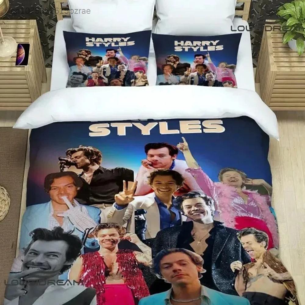 Zanger H-Harry-Styles Beddengoed Sets Exquise Beddengoed Set Dekbedovertrek Beddekbed Set Beddengoed Set Luxe Verjaardagscadeau