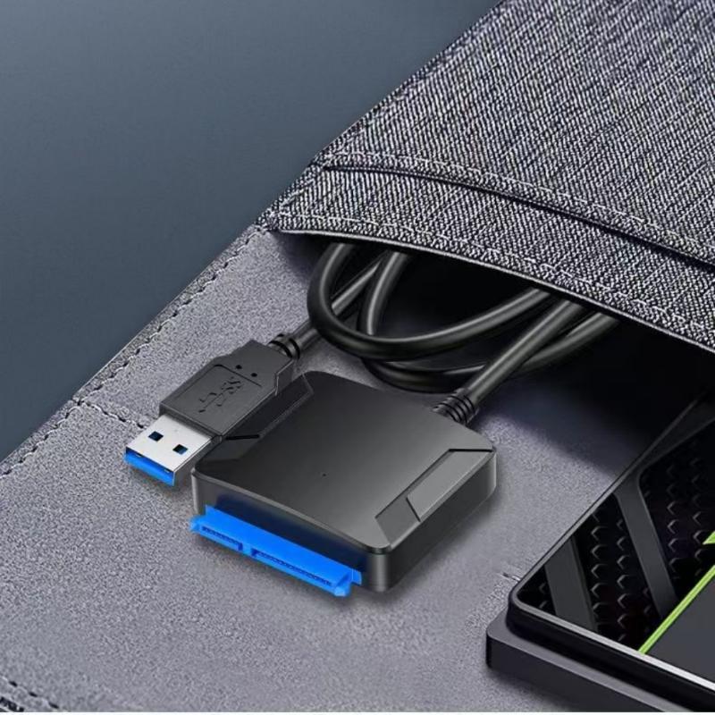 1 Set 3.5/2.5 Inch Ssd Hdd Hard Drive Disk Converter Sata To Usb 3.0 Adapter Cable Support Uasp 12V Us Eu