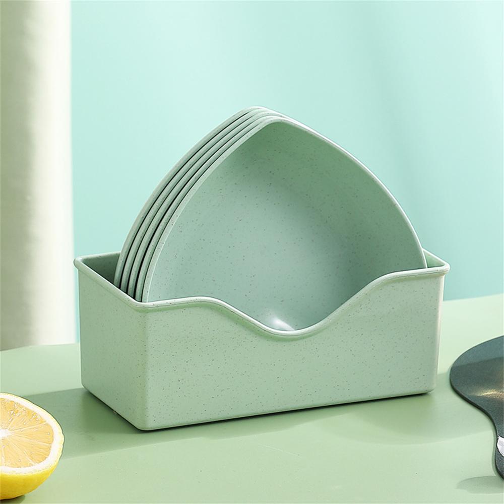 Creative Save Space Table Classification Multi-function Small Dish Smooth Heart Fruit Dish Food Grade No Fading Kitchen Set