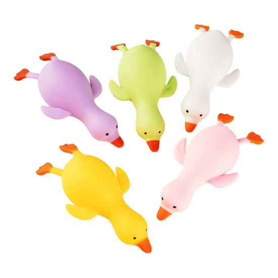 1/5Pcs Stress Relief Duck Squeeze Toy Decompression Lying Duck Sensory Toy Slow Rising Stress Ball Animal Fidget Toy
