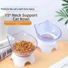 Stand Base Anti Spill  Cat Bowls Orthopedic Design Elevated Bowls Set  Puppy Feeding