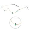 Hip Hop Rhinestones Sunglasses Stylish Decorative Eye Glasses Half Frame W Shape Live Show Party Photo Props