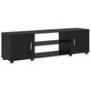TV Cabinet Set 4 pcs Black Oak Effect Engineered Wood