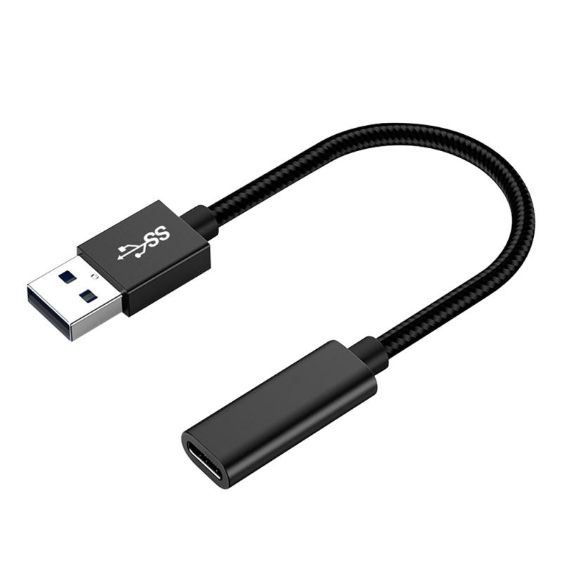 

hot! 10gbps Type-c Female To Usb 3.0 Male Data Cable Otg Adapter Converter 60w Fast Charging Data Charger чорний