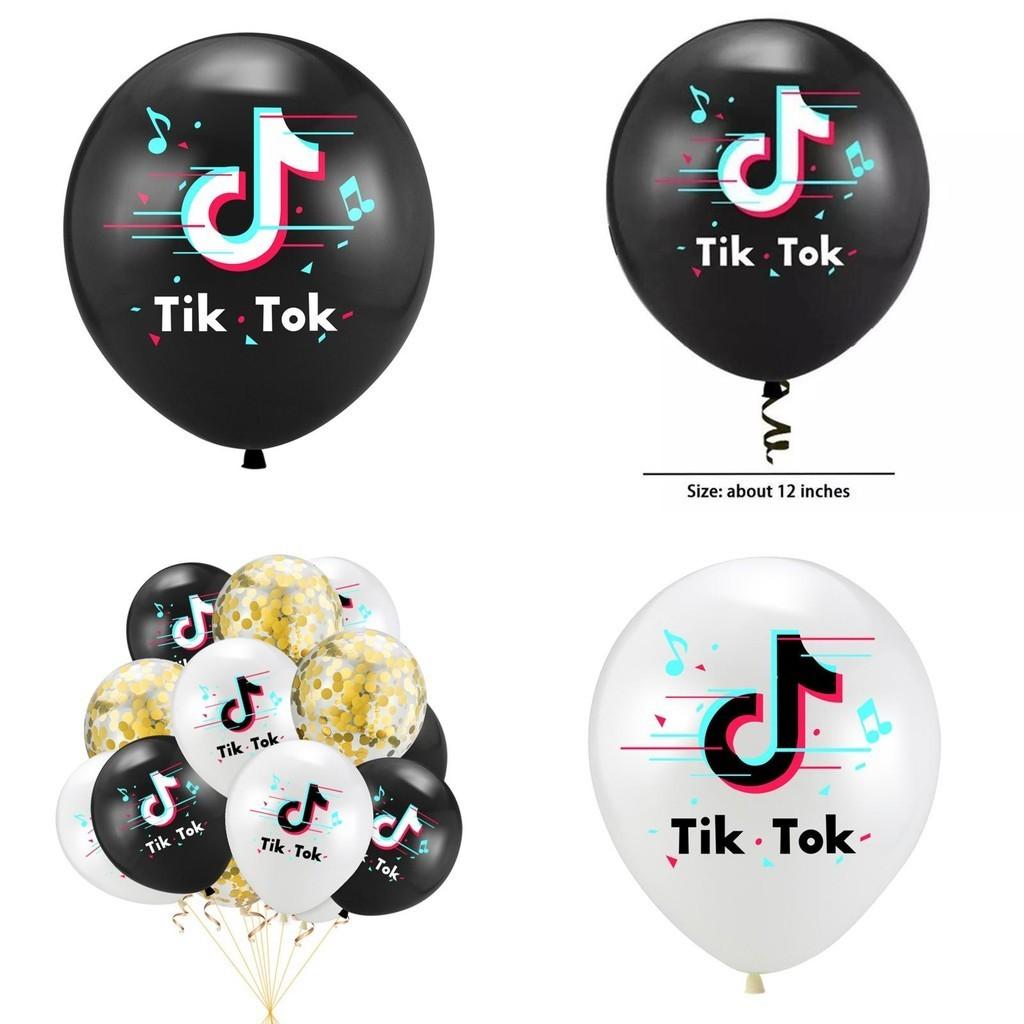 Eye-catching Tiktok Theme Latex Balloon For Vibrant Birthday Party Decor Supplies
