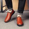 Sleeve Casual Leather Shoes Men's Autumn 2021 Business Casual Shoes Soft Leather Trend Breathable Soft Sole Dad Shoes Comfortable