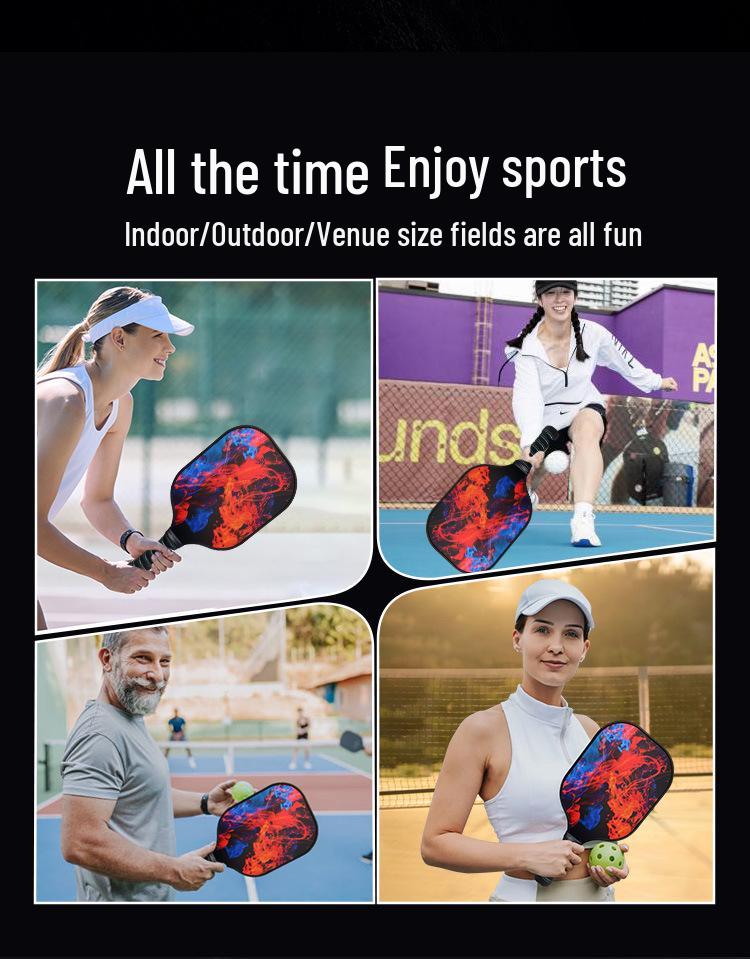 Beginner Fiberglass Pickleball Paddle for Outdoor Sports